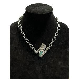 NEW ART BY AMY LABBE "n" initial necklace in silver